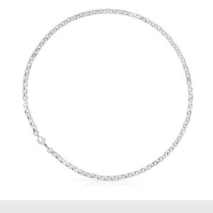 Tous Silver Heart Charm Necklace